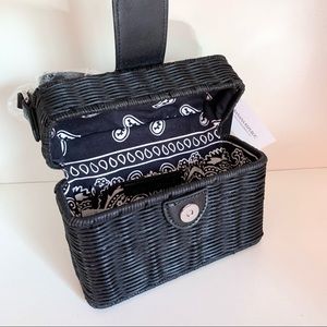 Banana republic box crossbody bag